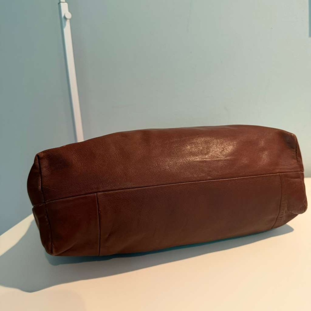 Vince Camuto Brown Leather Hobo Shoulder Bag - Picture 5 of 7